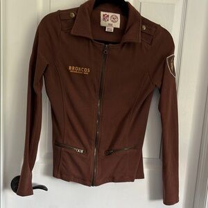 NFL Women's Broncos Chocolate Bomber Jacket